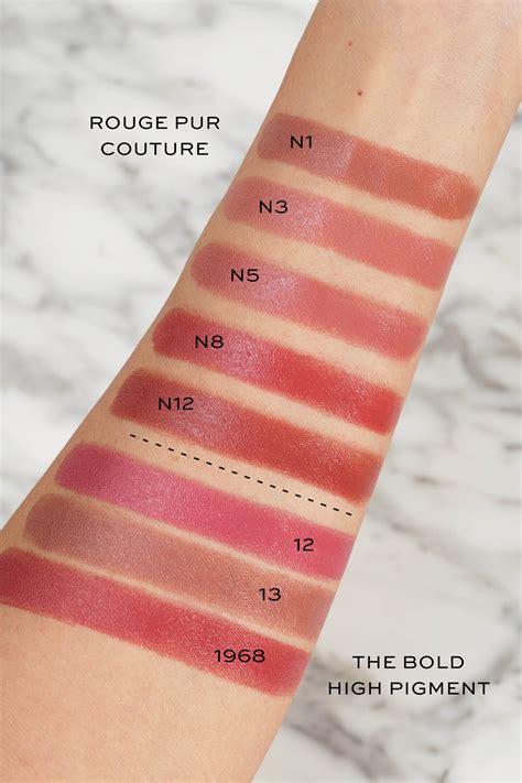 ysl lipstick swatches